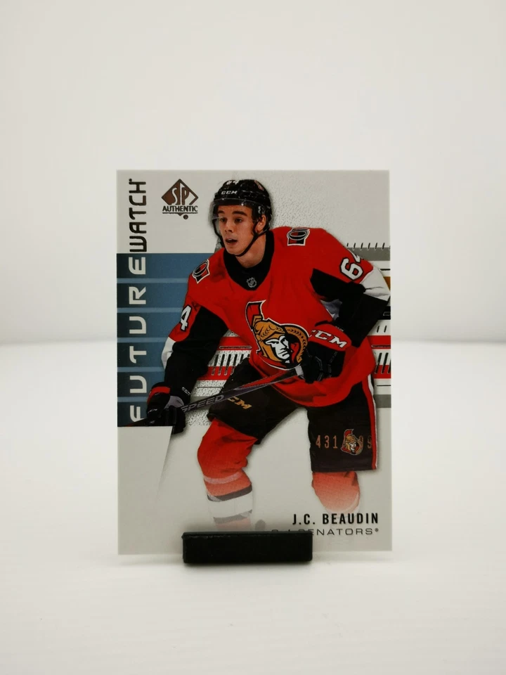 2019-20 SP Authentic Future Watch /999 J.C. Beaudin #233 RC Ottawa Senators - Image 2 of 4