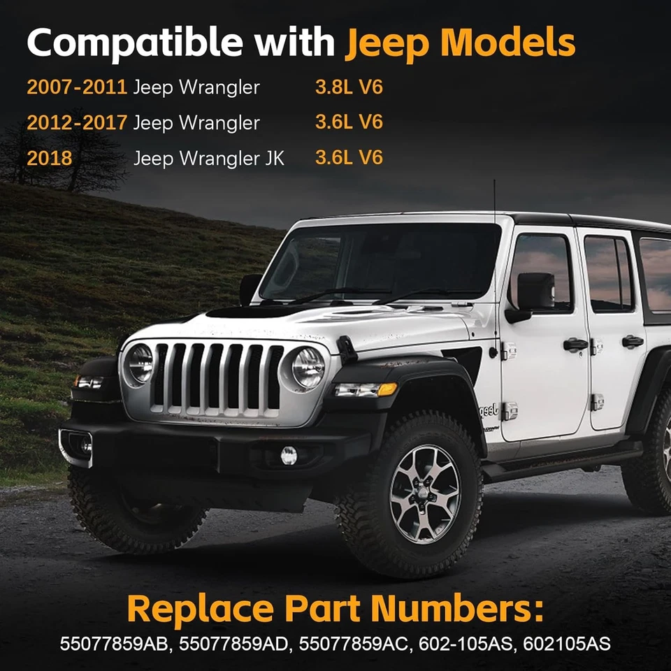 Motor do limpador de para-brisa dianteiro e conjunto de ligação para Jeep Wrangler 2007-2018 - Imagem 3 de 4