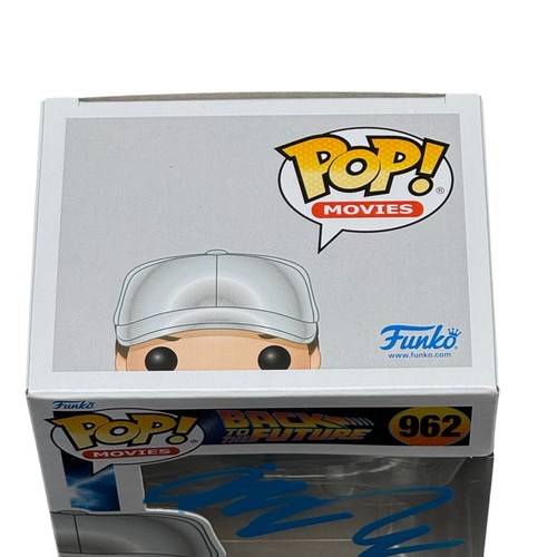 Michael J Fox Signed Marty In Future Outfit Funko Pop 962 BTTF Beckett BAS - Picture 5 of 6