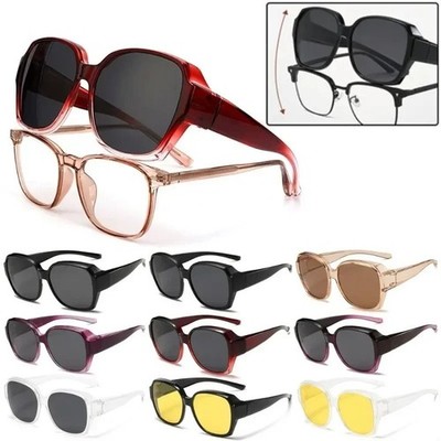 Fit Over Glasses Polarised Sunglasses Wrap Around Mens Womens Driving Glasses UK