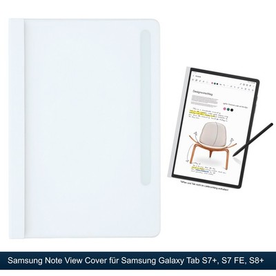 Samsung Note View Cover Galaxy Tab S7+ S7FE S8+ Tablet Hülle Case mit S Pen Fach