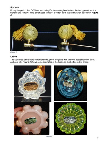 DeVilbiss Atomizer & Fenton Art Glass 1940-1953 - Perfume Reference Work - Picture 6 of 8