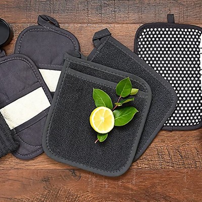  Heavy Duty Oven Mitts Anti Scald Gloves Food Handling Practical