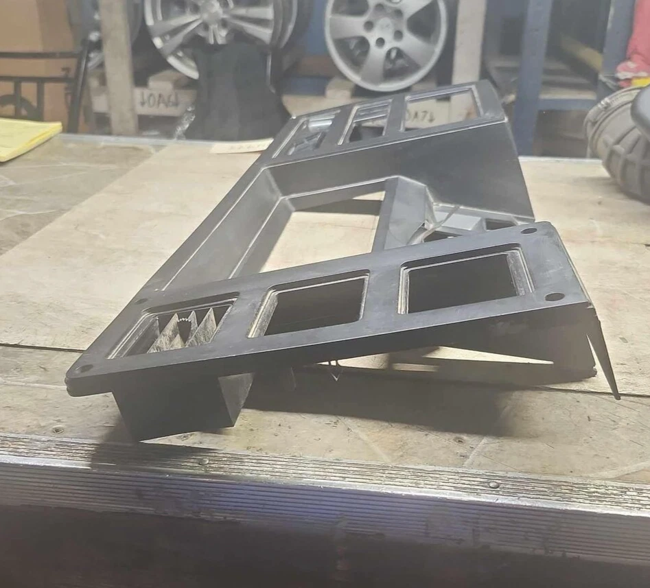 1987-1996 DODGE DAKOTA OEM PAINEL DE INSTRUMENTOS PAINEL VELOCÍMETRO ACABAMENTO MOLDURA ABERTURAS - Imagem 4 de 4