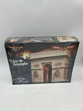 1997 Supertek 3D Puzzle The L'Arc De Triomphe 656 Pieces  Damaged Box #b1