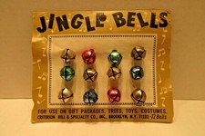 Jingle Bells Pack of 12 Bells Christmas Decorations Multi-Color Tree Toys