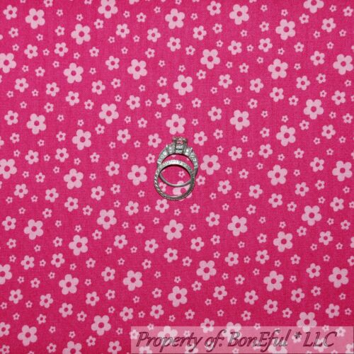 BonEful FABRIC FQ Cotton Quilt Pink Minnie Flower Girl Doll Dress Hello Kitty US - Picture 1 of 8