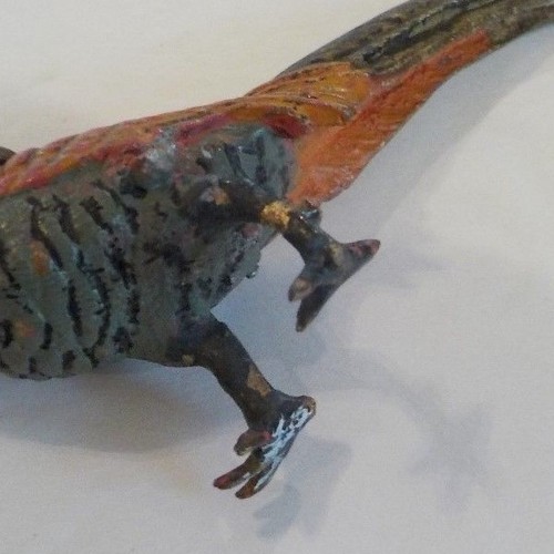 Austria Bronze Miniature Cold Painted Pheasant Figurine - Picture 6 of 8