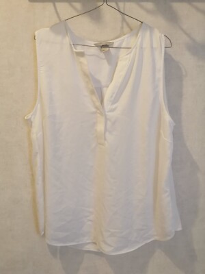Bluse weiß Polyester Gr.42 H&M (2211063)