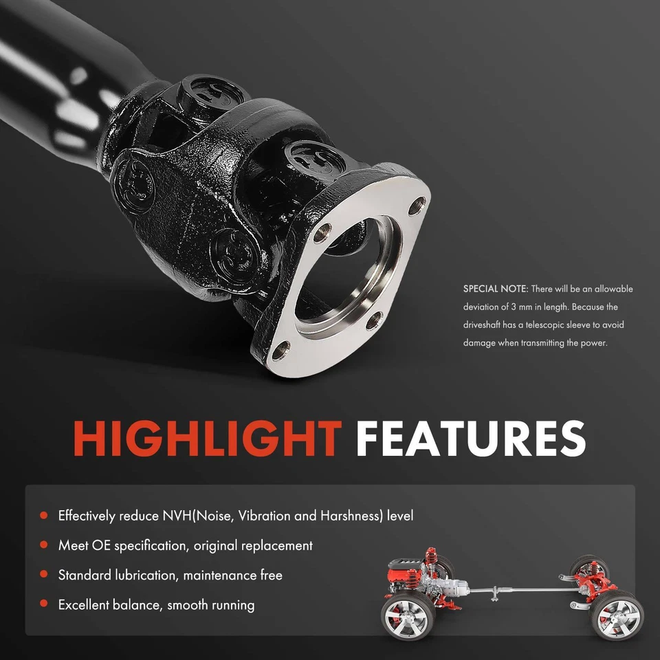 Conjunto de eje de transmisión manual para Dodge Ram 4500 08-10 Ram 5500 11-18 delantero Foto 4 de 4