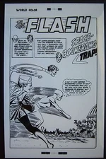 Original Production Art FLASH #124 splash page, CARMINE INFANTINO art