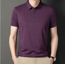 Summer New Men's Short Sleeve T-shirt Loose T Men's Long Sleeve Polo Shirt