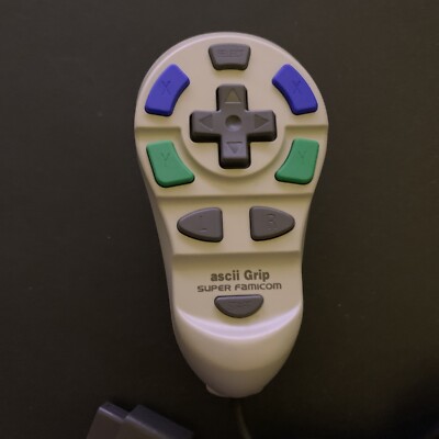 RARE!! Ascii Grip One Handed Controller - Super Nintendo SNES SFC