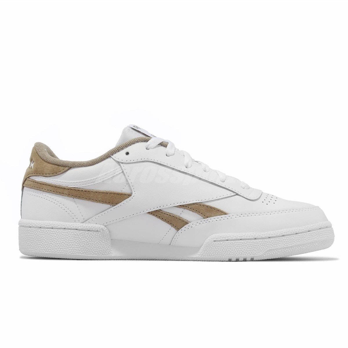 Reebok Club C Revenge Footwear White Brown Men Unisex Casual Reebok Club C Revenge Footwear White Brown Men Unisex Casual