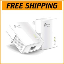 HomePlug AV2 Ethernet Adapter Kit - High-Speed Wired Connection, Compact Size