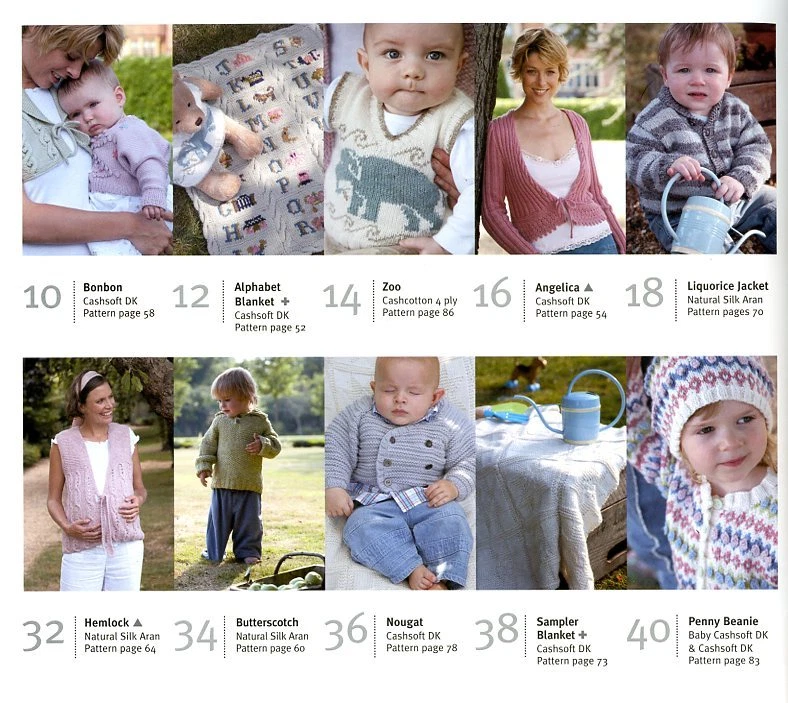 Rowan Classic Mother & Baby Knitting Pattern Book - 16 Designs include Pregnancy - Image 2 of 4