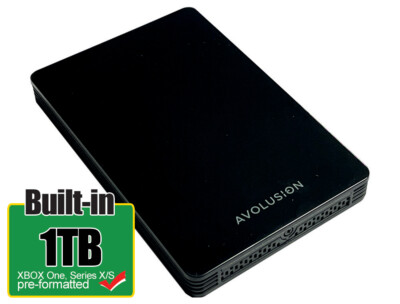 Avolusion HD250U3-Z1-PRO 1TB External Gaming Hard Drive for XBOX Series X|S, One