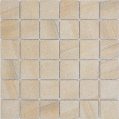 Cerámica Mosaico Aspecto de Piedra Beige Marrón Claro Pared Cocina Ducha - Imagen 1 de 4
