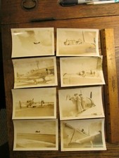 Antique Vintage Ephemera Photo Lot of 8 Various Aircraft Planes Pilots