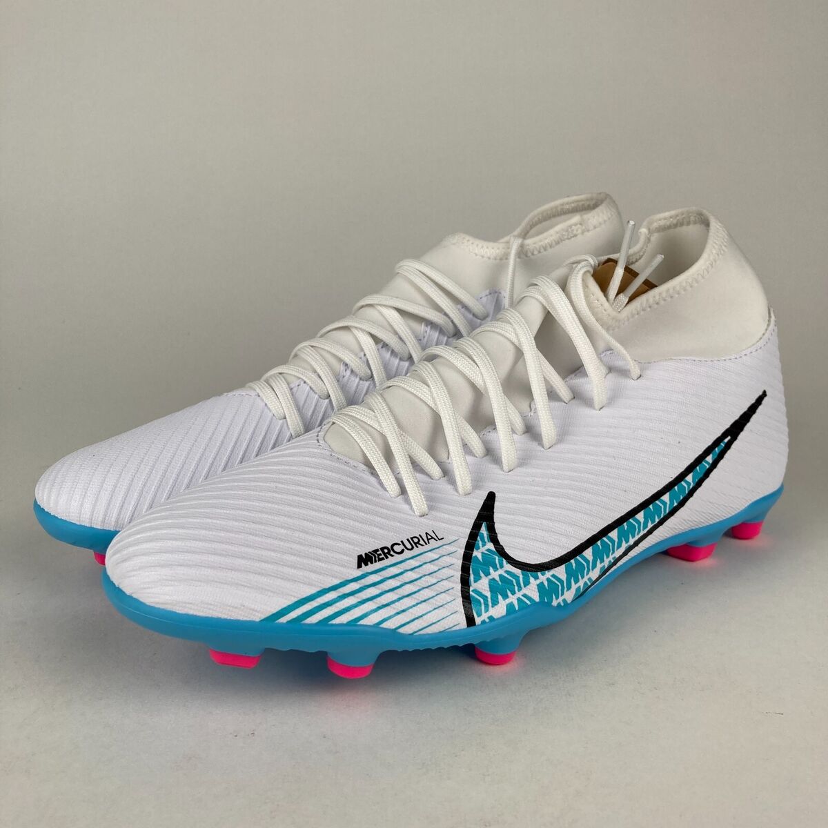 Nike Superfly 9 Club FG/MG White Blue Pink DJ5961-146 Men's Nike Superfly 9 Club FG/MG White Blue Pink DJ5961-146 Men's
