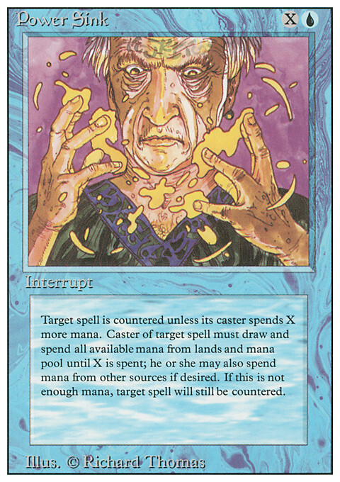 Magic the Gathering MTG Power Sink (74) Revised Edition   LP