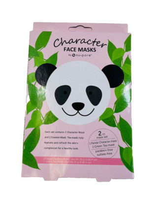 Nu Pore tiger Character Green Tea Hydrating Face Mask | 2 Count