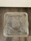 Vintage Vegetable Refrigerator Dish 8” Clear Glass Food Storage. Federal Glass