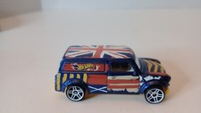 Hot Wheels '67 Austin Mini Van Blue 2014 Art Cars LOOSE Diecast Vehicle Toy
