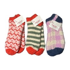 3 Pairs Made for Retail Womens Adult Cozy Fuzzy Socks One Size Fits Most New