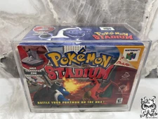 SNES N64 Video Game Acrylic Display Case CIB Sealed Pokemon Stadium