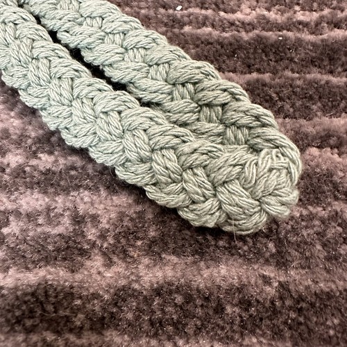 Soft Macrame Keychain Womens Boho Wrist Lanyard Handmade Wristlet Bracelet Green - Picture 4 of 10