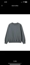 Velour Garments 600gsm Grey Pullover Crewneck 