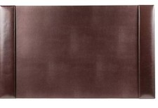 Dacasso Bonded Pad, Side Rails Leather Desk Blotter for Writing, 30 x 18