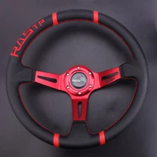 Racing 14" RASTP Deep Dish Drifting Sport Steering Wheel Aluminum