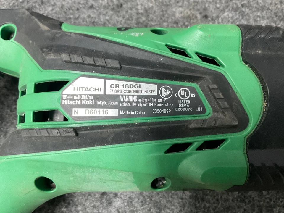 Sierra recíproca sin escobillas Hitachi CR18DGL 18V (solo herramienta) Foto 3 de 4
