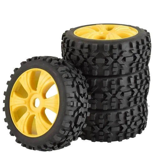 4pcs 1/8 Rc Buggy Off-Road Wheels & Tires Set For Kyosho Inferno Neo - Mp9 Hsp - Picture 4 of 18