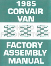 1965 Corvair Greenbrier Van Factory Assembly Manual Chevy Chevrolet 95 Parts