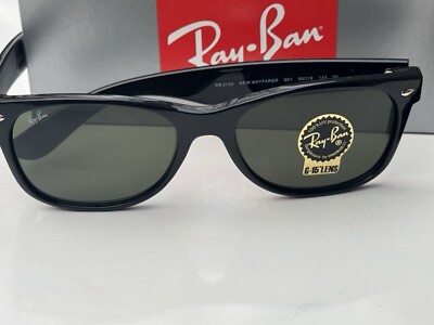 小物 Ray-Ban RB2132F NEW WAYFARER 901L G-15 NEW Ray-Ban RB2132 NEW WAYFARER 901 G-15 Green Sunglasses 3N 55mm