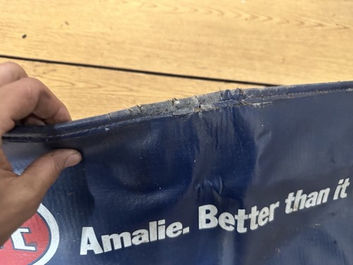 Vintage Amalie Motor Mechanics Fender Cover - Foto 4 di 9