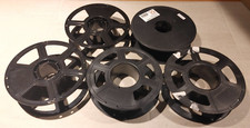Lot of 5 Empty Plastic 8in Multiuse Wire, Filament, Lights, Crafting, Etc Spools