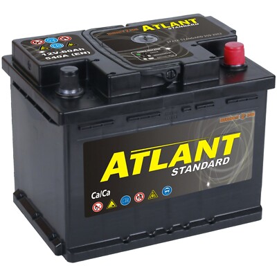 Starterbatterie 60Ah 12V 540A/EN ATLANT TOP ANGEBOT SOFORT & NEU 60 Ah