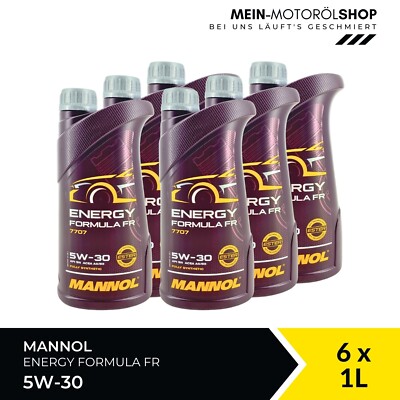 Mannol Energy Formula FR 5W-30 Ford Volvo MB 229.6 Fiat 6x1 Liter = 6 Liter