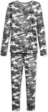 KIDS LARGE CAMO 32 DEGREES HEAT LONG SLEEVE TEE  LEGGINGS SET BASE LAYER NEW