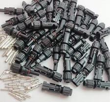 5Pairs Black Solar PV Connector Set 1000V 30A...