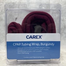 Carex CPAP Tubing Wrap Burgundy 6 feet fleece C14600