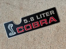 Ford 1994 94 1995 95 Svt Cobra R Intake Manifold 5.8 Liter Emblem Plaque Plate Ford 1994 94 1995 95 Svt Cobra R Intake Manifold 5.8 Liter Emblem Plaque Plate