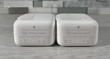 Lot of 2 Genuine OEM Apple 12W Single USB Wall Chargers Power Adapters A1401