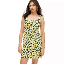 NEW Diane Von Furstenberg x Target 90's Shift Yellow Poppy Mini Dress Size 6