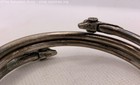 925 Sterling Silver Wrap Around Double Rams Head Bangle Bracelet - 35.6g — photo 6