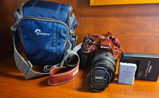  Nikon D3300 Red  digital camera with AF-S Nikkor  18-55mm f3.5-5.6G VR II